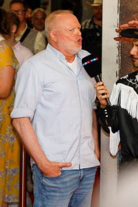 World premiere of Das Kanu des Manitu in Munich Munich, 12 8 2025 Stefan Raab at the world premiere of Das Kanu des Manitu at the Mathäser Filmpalast in Munich Bavaria Copyright: xMatthiasxGränzdörferx