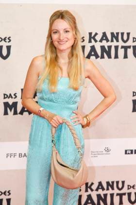 World premiere of The Canoe of Manitou in Munich Munich, 12 8 2025 Vanessa Eichholz at the world premiere of The Canoe of Manitou at the Mathäser Filmpalast in Munich Bavaria Copyright: xMatthiasxGränzdörferx