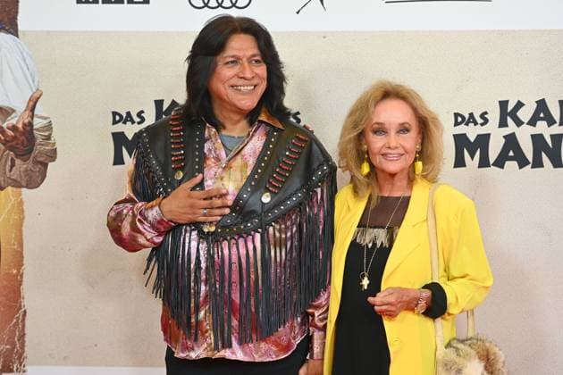 Alan Tafoya,Hella BRICE, film premiere THE MANITUS CANOE on 12 08 2025 at the Mathaeser Cinema in Munich