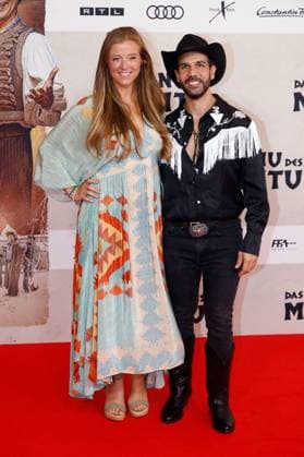 Nina Eichinger and Daniele Rizzo at the premiere of the movie Das Kanu des Manitu at Mathäser Filmpalast Munich, 12 08 2025 Foto:xAgenturxWehnertx xGränzdörferx xFuturexImagex manitu_5605