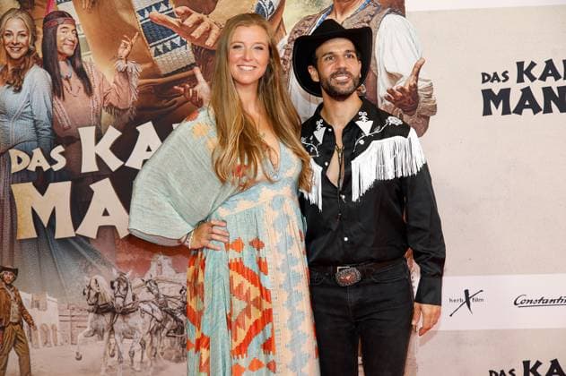 Nina Eichinger and Daniele Rizzo at the premiere of the movie Das Kanu des Manitu at Mathäser Filmpalast Munich, 12 08 2025 Foto:xAgenturxWehnertx xGränzdörferx xFuturexImagex manitu_5606