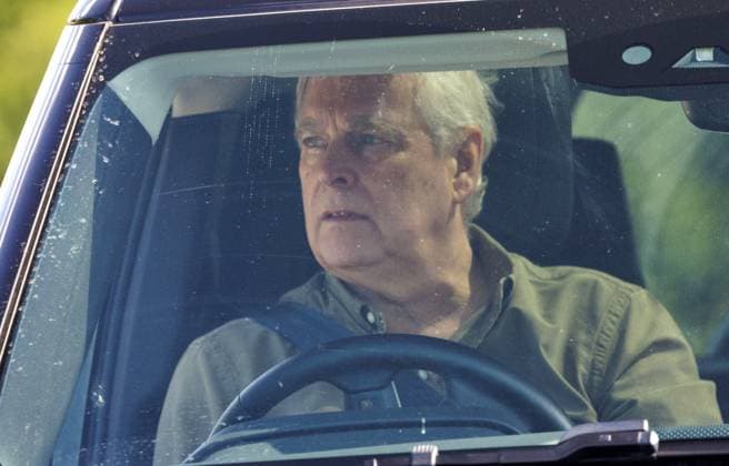 Prince Andrew Royal Lodge 10th August 2025. Prince Andrew The Duke and of York head from Royal Lodge to Windsor Castle  Copyright: xDougxSeeburgx NINTCHDBPICT001015527296