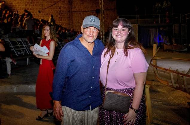 Dubrovnik, 12.08.2025 - Woody Harrelson at the play Equinox in Dubrovnik Summer Festival Croatia, Dubrovnik, 120825. Woody Harrelson at the play Equinox in Dubrovnik Summer Festival. In the photo: Woody Harrelson, Marijeta Radic Grabovac. Photo: Bozo Radic CROPIX Dubrovnik Croatia Copyright: xxBozoxRadicx harrelson1-120825