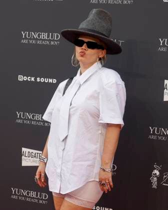 August 12, 2025, London, United Kingdom: Daisy Bertenshaw aka Chinchilla attends the YUNGBLUD. Are You Ready, Boy? Premiere at the Vue in Leicester Square. London United Kingdom - ZUMAs197 20250812_aaa_s197_405 Copyright: xCatxMorleyx