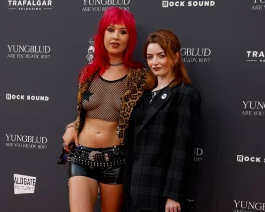 August 12, 2025, London, United Kingdom: Amy Valentine and Hannah Louise attend the YUNGBLUD. Are You Ready, Boy? Premiere at the Vue in Leicester Square. London United Kingdom - ZUMAs197 20250812_aaa_s197_412 Copyright: xCatxMorleyx