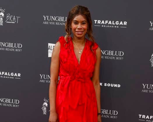 August 12, 2025, London, United Kingdom: Tolula Adeyemi attends the YUNGBLUD. Are You Ready, Boy? Premiere at the Vue in Leicester Square. London United Kingdom - ZUMAs197 20250812_aaa_s197_423 Copyright: xCatxMorleyx