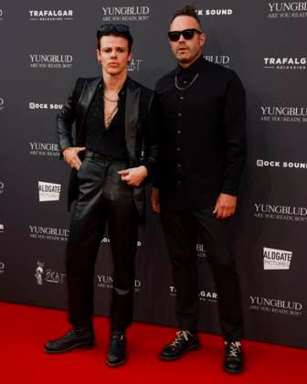 August 12, 2025, London, United Kingdom: Paul Dugdale and YUNGBLUD aka Dominic Richard Harrison attend the YUNGBLUD. Are You Ready, Boy? Premiere at the Vue in Leicester Square. London United Kingdom - ZUMAs197 20250812_aaa_s197_452 Copyright: xCatxMorleyx