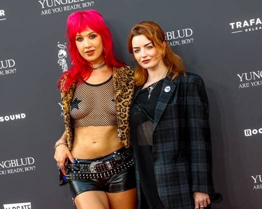 August 12, 2025, London, United Kingdom: Amy Valantine and Hannah Louise attend the Yungblud. Are You Ready, Boy? UK Premiere held at the Vue Leicester Square, London. London United Kingdom - ZUMAs197 20250812_aaa_s197_480 Copyright: xMarioxMitsisx