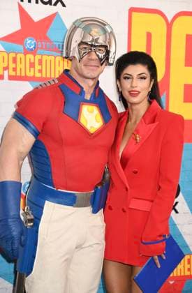 NEW YORK, NY- AUGUST 13: John Cena and Shay Shariatzadeh at the HBO Max premiere of Peacemaker at AMC Cinemas on August 13, 2025 in New York City. Copyright: xMediaPunchx