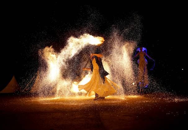 (250814) -- PRAGUE, Aug. 14, 2025 -- Artists perform on the opening day of the Letni Letna festival, an international festival of contemporary circus and theater, in Prague, the Czech Republic, on Aug. 13, 2025. The festival runs from Aug. 13 to 31 this year. (Photo by Xinhua) CZECH REPUBLIC-PRAGUE-CIRCUS FESTIVAL? DanaxKesnerova 