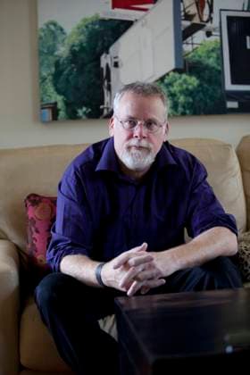 Michael Connelly Author of LAPD Detective Series Jan. 12, 2012 - Tampa, Florida, U.S. - Author MICHAEL CONNELLY working at his Tampa, Florida home on his Apple Macbook laptop. Connelly is an American author of detective novels and other crime fiction, notably those featuring LAPD Detective Hieronymus Harry Bosch and criminal defense attorney Mickey Haller. Connelly s books, have been translated into 36 languages and garnered him many awards. Copyright: xEdwardxLinsmierx