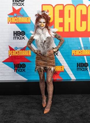 August 13, 2025, Bronx, New York, USA: Eleanor Barnes wearing costume of eagle attends Premiere of HBO Max Peacemaker at AMC Lincoln Square in New York, NY on August 13, 2025. Bronx USA - ZUMAr339 20250813_znp_r339_029 Copyright: xLevxRadinx