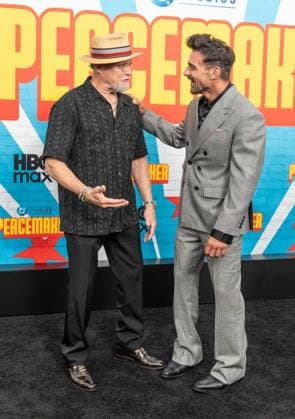 August 13, 2025, Bronx, New York, USA: Michael Rooker and Frank Grillo attend Premiere of HBO Max Peacemaker at AMC Lincoln Square in New York, NY on August 13, 2025. Bronx USA - ZUMAr339 20250813_znp_r339_104 Copyright: xLevxRadinx