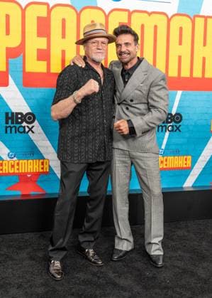 August 13, 2025, Bronx, New York, USA: Michael Rooker and Frank Grillo attend Premiere of HBO Max Peacemaker at AMC Lincoln Square in New York, NY on August 13, 2025. Bronx USA - ZUMAr339 20250813_znp_r339_106 Copyright: xLevxRadinx