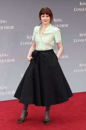 . 14 08 2025. London, United Kingdom. James Norton and Emily Beecham arriving at the King & Conqueror premiere in London.  xStephenxLockx xi-Imagesx IIM-26154-0004
