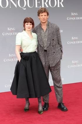 . 14 08 2025. London, United Kingdom. James Norton and Emily Beecham arriving at the King & Conqueror premiere in London.  xStephenxLockx xi-Imagesx IIM-26154-0006