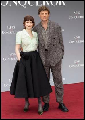 . 14 08 2025. London, United Kingdom. Emily Beecham and James Norton at the King & Conqueror premiere in London.  xStephenxLockx xi-Imagesx IIM-26154-0011