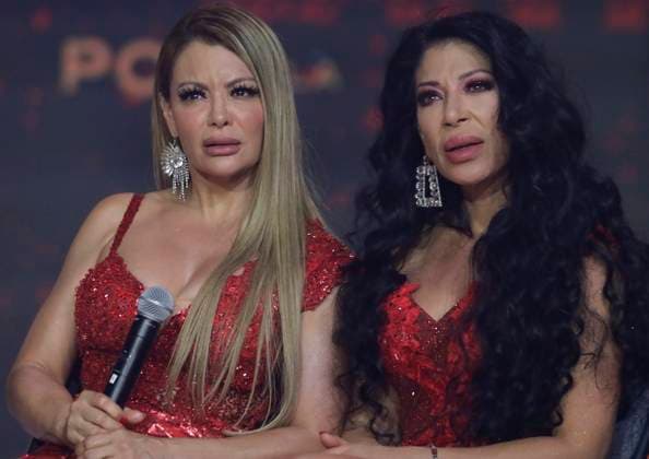 Mexico Sings For Peace And Against Addictions Press Conference Marisol and Vicky Terrazas, sisters and members of the group Los Horoscopos de Durango, participate in a press conference at the Churubusco Studios in Mexico City, Mexico, on August 14, 2025, for the Mexico Sings for Peace and Against Addictions contest, an initiative in collaboration with the Mexican Music Council. The goal is to create new musical narratives that move away from the glorification of violence, through lyrics that evoke love, heartbreak, and the greatness of Mexico. Mexico City Mexico Copyright: xGerardoxVieyrax originalFilename: vieyra-notitle250814_npSGL.jpg