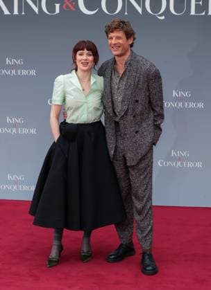King & Conqueror Global Premiere In London, UK - 14 Aug 2025 Emily Beecham and James Norton seen attending the global premiere of King & Conqueror at the BFI Southbank in London. London United Kingdom Copyright: xBrettxCovex xSOPAxImagesx Emily James BDC_6729