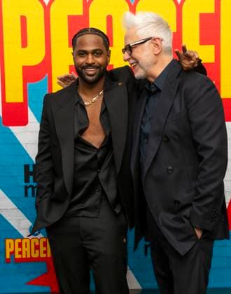 August 14, 2025, New York, Ny, United States: Big Sean and James Gunn attend the HBO Max Original Series of Peacemaker Season 2. Held at AMC Lincoln Square in New York. Zuma Press. August 13, 2025. New York United States - ZUMAp281 20250814_zea_p281_013 Copyright: xPhotoxImagexPressx