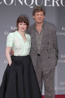 King and Conqueror TV series premiere London, UK. Emily Beecham and James Norton at the King and Conqueror TV series premiere. BFI. 14th August 2025. LMK11-S150825-001. Steve Bealing Landmark Media 