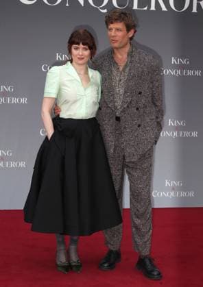 King and Conqueror TV series premiere London, UK. Emily Beecham and James Norton at the King and Conqueror TV series premiere. BFI. 14th August 2025. LMK11-S150825-001. Steve Bealing Landmark Media 