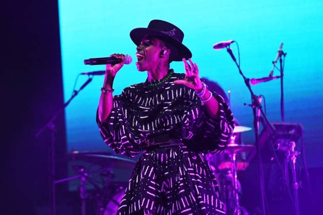 Morcheeba performing at South Facing 2025 LONDON, ENGLAND - AUGUST 14: Skye Edwards of ˜Morcheeba™ performing at South Facing, Crystal Palace Bowl on August 14, 2025 in London, England. CAP MAR MAR Great Britain Copyright: xMartinxHarris CapitalxPicturesx