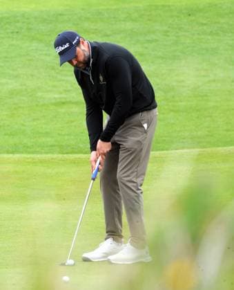 Vice President JD Vance Golf Ayrshire 14th August 2025. Vice President JD Vance is playing golf, guided by caddies round the Turnberry course three weeks after President Donald Trump hit the greens at his Ayrshire resort.  Copyright: xLesxGallagherx NINTCHDBPICT001016245599