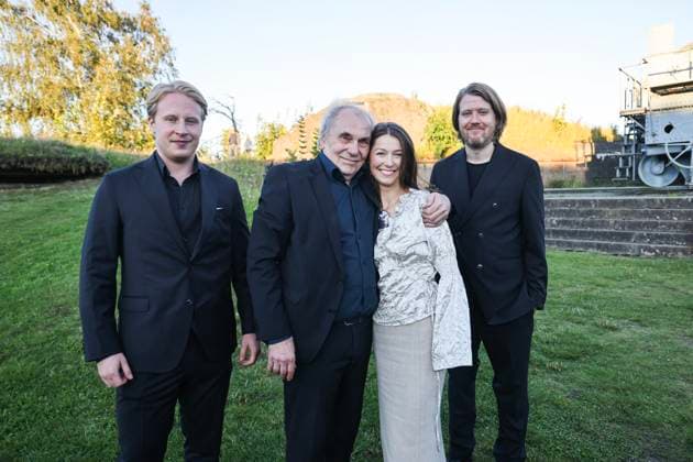 Premiere of the film Blücher Oscarsborg 20250815 Actors Odin Waage, Bjorn Sundquist and Andrea Berntzen together with director Daniel Fahre are invited to an outdoor screening of the new Norwegian blockbuster Blücher at Oscarsborg Fortress Photo Geir Olsen NTB Oscarsborg Norway rLo nwcOsms EDITORIAL USE ONLY Ref ENTrLo nwcOsms jpg  Copyright: xGeirxOlsenx xNTBx