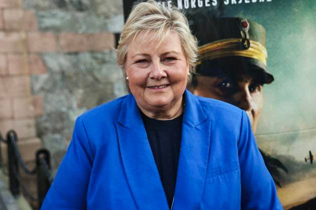 Premiere of the film Blücher Oscarsborg 20250815 Norwegian Prime Minister Erna Solberg is invited to an outdoor screening of the new Norwegian blockbuster Blücher at Oscarsborg Fortress Photo Geir Olsen NTB Oscarsborg Norway NeaMxAIPsxw EDITORIAL USE ONLY Ref ENTNeaMxAIPsxw jpg  Copyright: xGeirxOlsenx xNTBx