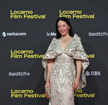 Locarno,Swiss Locarno Film Festival 2025 Photocall and red carper present Rosemead film Piazza Grande of Career Achievement Award In the photo:Lucy Liu actress produce,dress Naeem Khan,shoes Sam Edelman,bag Judith Leiberg  Copyright: xNickxZonnax xipa-agency.netx xNickxZonnax IPA_Agency_IPA62448155