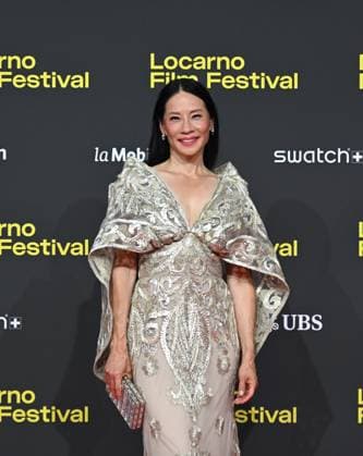Locarno,Swiss Locarno Film Festival 2025 Photocall and red carper present Rosemead film Piazza Grande of Career Achievement Award In the photo:Lucy Liu actress produce,dress Naeem Khan,shoes Sam Edelman,bag Judith Leiberg  Copyright: xNickxZonnax xipa-agency.netx xNickxZonnax IPA_Agency_IPA62448169