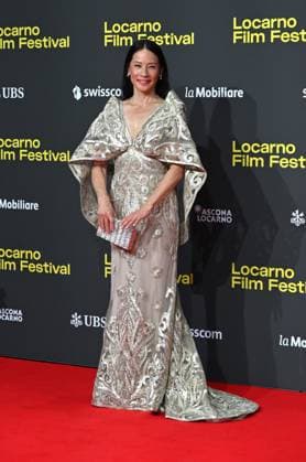 Locarno,Swiss Locarno Film Festival 2025 Photocall and red carper present Rosemead film Piazza Grande of Career Achievement Award In the photo:Lucy Liu actress produce,dress Naeem Khan,shoes Sam Edelman,bag Judith Leiberg  Copyright: xNickxZonnax xipa-agency.netx xNickxZonnax IPA_Agency_IPA62448193