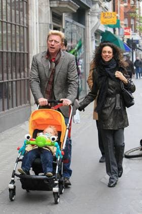 Boris Becker, his wife Sharlely Kerssenberg aka Lilly Kerssenberg and their son Amadeus go for a stroll in Central London London, England - 16.03.11, London, United Kingdom WENN 3253074.jpg