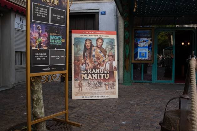 Cinema premiere, Manitous Canoe, Michael Bully Herbig, Rick Kavanian, Christian Tramitz, film premiere, Europa Park, Voltron 4D, red carpet, film launch, comedy, western parody, Bullyparade, actor, director, screenwriter, press event, summer vacatio Copyright: xFINLEYxMÖRCHx