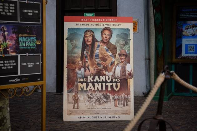 Cinema premiere, Manitous Canoe, Michael Bully Herbig, Rick Kavanian, Christian Tramitz, film premiere, Europa Park, Voltron 4D, red carpet, film launch, comedy, western parody, Bullyparade, actor, director, screenwriter, press event, summer vacatio Copyright: xFINLEYxMÖRCHx