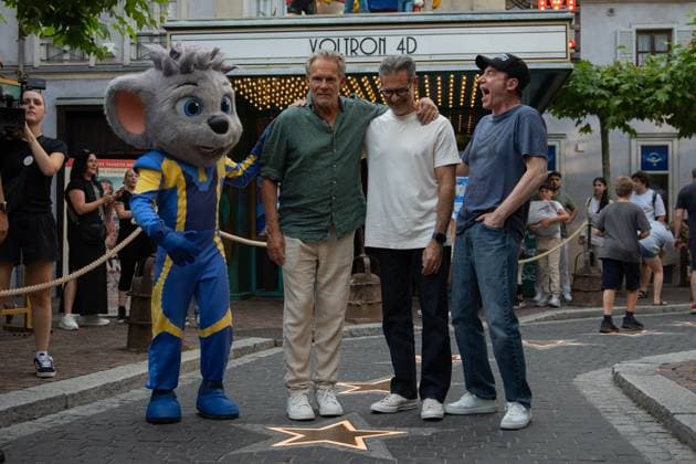 Cinema premiere, Manitous Canoe, Michael Bully Herbig, Rick Kavanian, Christian Tramitz, film premiere, Europa Park, Voltron 4D, red carpet, film launch, comedy, western parody, Bullyparade, actor, director, screenwriter, press event, summer vacatio Copyright: xFINLEYxMÖRCHx