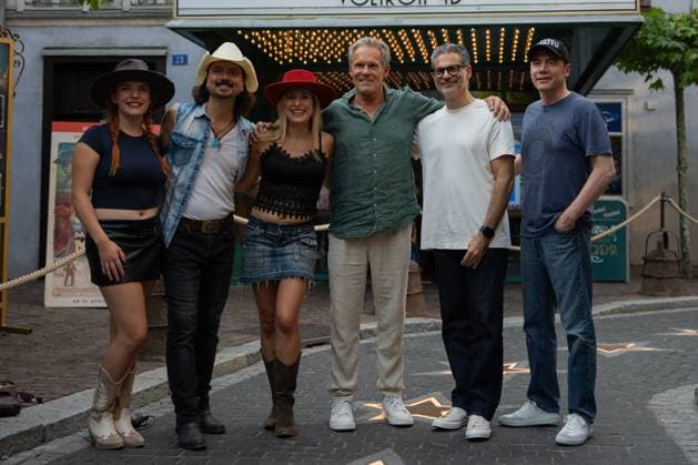 Cinema premiere, Manitous Canoe, Michael Bully Herbig, Rick Kavanian, Christian Tramitz, film premiere, Europa Park, Voltron 4D, red carpet, film launch, comedy, western parody, Bullyparade, actor, director, screenwriter, press event, summer vacatio Copyright: xFINLEYxMÖRCHx