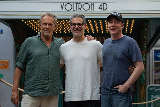 Cinema premiere, Manitous Canoe, Michael Bully Herbig, Rick Kavanian, Christian Tramitz, film premiere, Europa Park, Voltron 4D, red carpet, film launch, comedy, western parody, Bullyparade, actor, director, screenwriter, press event, summer vacatio Copyright: xFINLEYxMÖRCHx