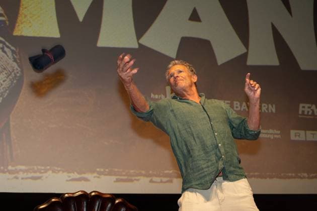 Cinema premiere, Manitous Canoe, Michael Bully Herbig, Rick Kavanian, Christian Tramitz, film premiere, Europa Park, Voltron 4D, red carpet, film launch, comedy, western parody, Bullyparade, actor, director, screenwriter, press event, summer vacatio Copyright: xFINLEYxMÖRCHx
