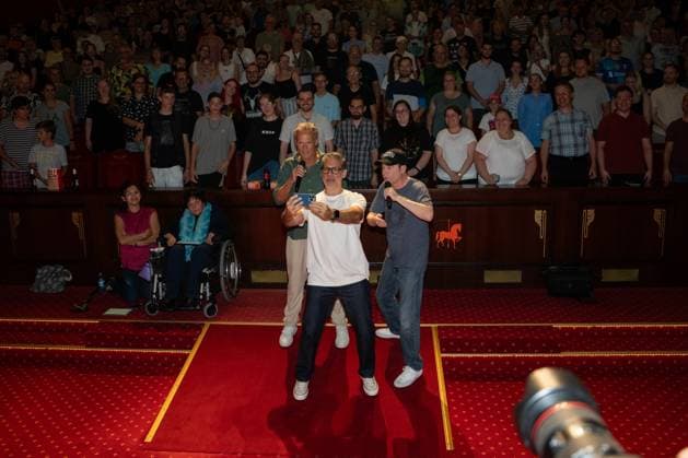 Cinema premiere, Manitous Canoe, Michael Bully Herbig, Rick Kavanian, Christian Tramitz, film premiere, Europa Park, Voltron 4D, red carpet, film launch, comedy, western parody, Bullyparade, actor, director, screenwriter, press event, summer vacatio Copyright: xFINLEYxMÖRCHx