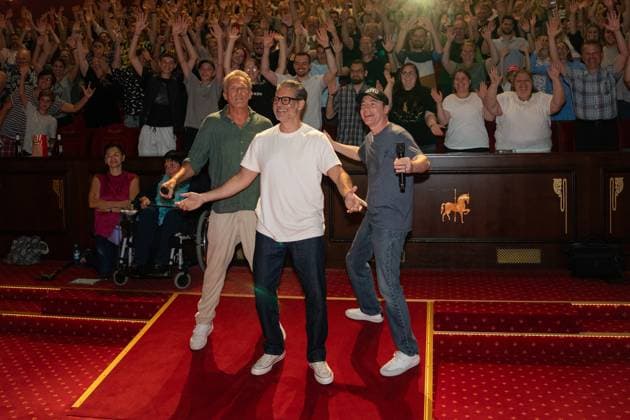 Cinema premiere, Manitous Canoe, Michael Bully Herbig, Rick Kavanian, Christian Tramitz, film premiere, Europa Park, Voltron 4D, red carpet, film launch, comedy, western parody, Bullyparade, actor, director, screenwriter, press event, summer vacatio Copyright: xFINLEYxMÖRCHx
