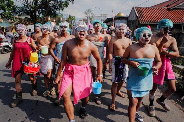 August 16, 2025, Garut, West Java, Indonesia: People using creation costumes take part in the street culture carnival to celebrate Indonesia s 80th Independence Day in Bayongbong, Garut, West Java, Indonesia. Garut Indonesia - ZUMAs281 20250816_zip_s281_047 Copyright: xAlgixFebrixSugitax