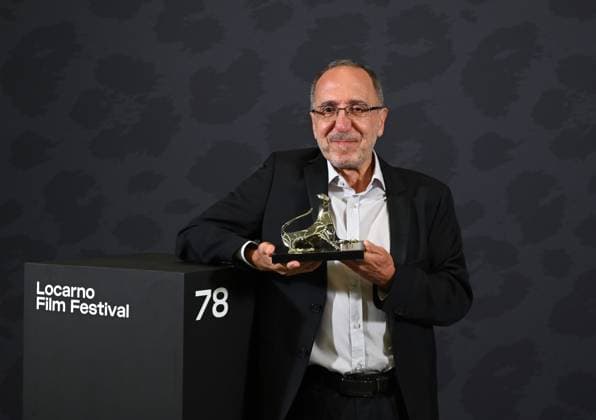 Locarno, Swiss Locarno Film Festival 2025 Photocall Award Ceremony Locarno78 photocall with winners of Locarno78 In the photo: Abbas Fahdel for Tales of the Wounded Land Pardo Concorso Intenazionale  Copyright: xNickxZonnax xipa-agency.netx xNickxZonnax IPA_Agency_IPA62512846