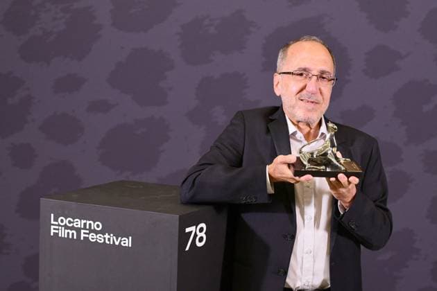 Abbas Fahdel, winner of the film Tales of the Wounded Land in the Pardo for Best Director Award, City and Region of Locarno, during the photocall of the 78th Locarno Film Festival on August 16, 2025, in Locarno, Switzerland Romain Doucelin Bestimage Locarno Suisse  Copyright: xRomainxDoucelinx xBestimagexRomainxDoucelinx xBestimagex