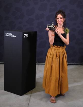 Locarno, Switzerland: Locarno, Swiss Locarno Film Festival 2025 Photocall Award Ceremony Locarno78 photocall with winners of Locarno78 In the photo: Margherita Spampinato Special Jury Award by Gioia mia Pardo Filmmakers of the Present Competition Locarno Switzerland  - ZUMAp169 20250816_zea_p169_093 Copyright: xNickxZonnax