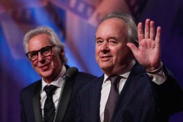 The Amanda Award 2025 Haugesund 20250816 Film music composers Geir Bohren and Bent Aserud won the Gullklapperen award at the Amanda Award ceremony in Festiviteten in Haugesund Photo Jan Kare Ness NTB Haugesund Norway D2N2xQU7nM8 EDITORIAL USE ONLY Ref ENTD2N2xQU7nM8 jpg  Copyright: xJanxKarexNessx xNTBx