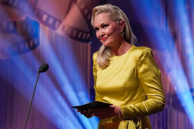 The Amanda Award 2025 Haugesund 20250816 Ellen Dorrit Petersen presented the award for Best Actor in a Leading Role at the Amanda Award ceremony in Festiviteten in Haugesund Photo Jan Kare Ness NTB Haugesund Norway SlRaSKOZcFY EDITORIAL USE ONLY Ref ENTSlRaSKOZcFY jpg  Copyright: xJanxKarexNessx xNTBx