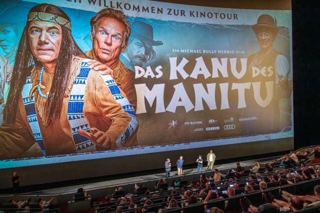 Leonberg Premiere of the new Bully film Kanu des Manitu with Michael Bully Herbig, Christian Tramitz and Rick Kavanian on location At Traumpalast Leonberg 18 08 2025 Premiere of the new Bully film Kanu des Manitu with Michael Bully Herbig, Christian Tramitz and Rick Kavanian on location At Traumpalast Leonberg 18 08 2025 Cinema premiere Kanu des Manitu 16 08 2025 Copyright: xEibner-Pressefoto ChristianaxKunzx EP_CKZ