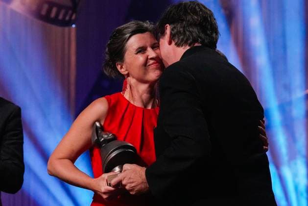 The Amanda Award 2025 Haugesund 20250816 Elskling won best Norwegian film, with director Lilja Ingolfsdottir and producer Thomas Robsahm, during the Amanda Award ceremony in Festiviteten in Haugesund Photo Jan Kare Ness NTB Haugesund Norway fFMOjXkbVxo EDITORIAL USE ONLY Ref ENTfFMOjXkbVxo jpg  Copyright: xJanxKarexNessx xNTBx